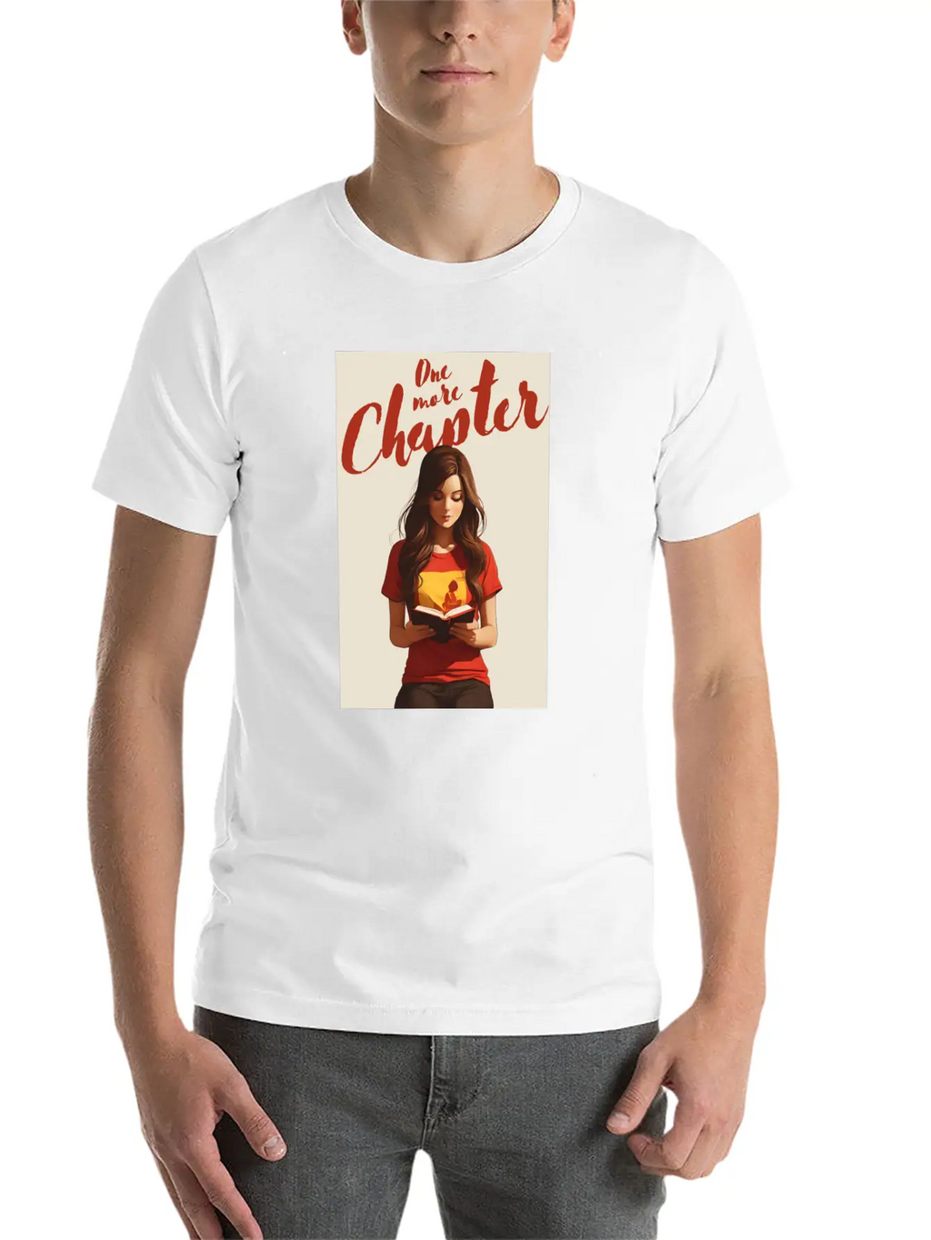 Girl Reading A Book Classic Cotton Tee – Unisex Comfort For Any Season