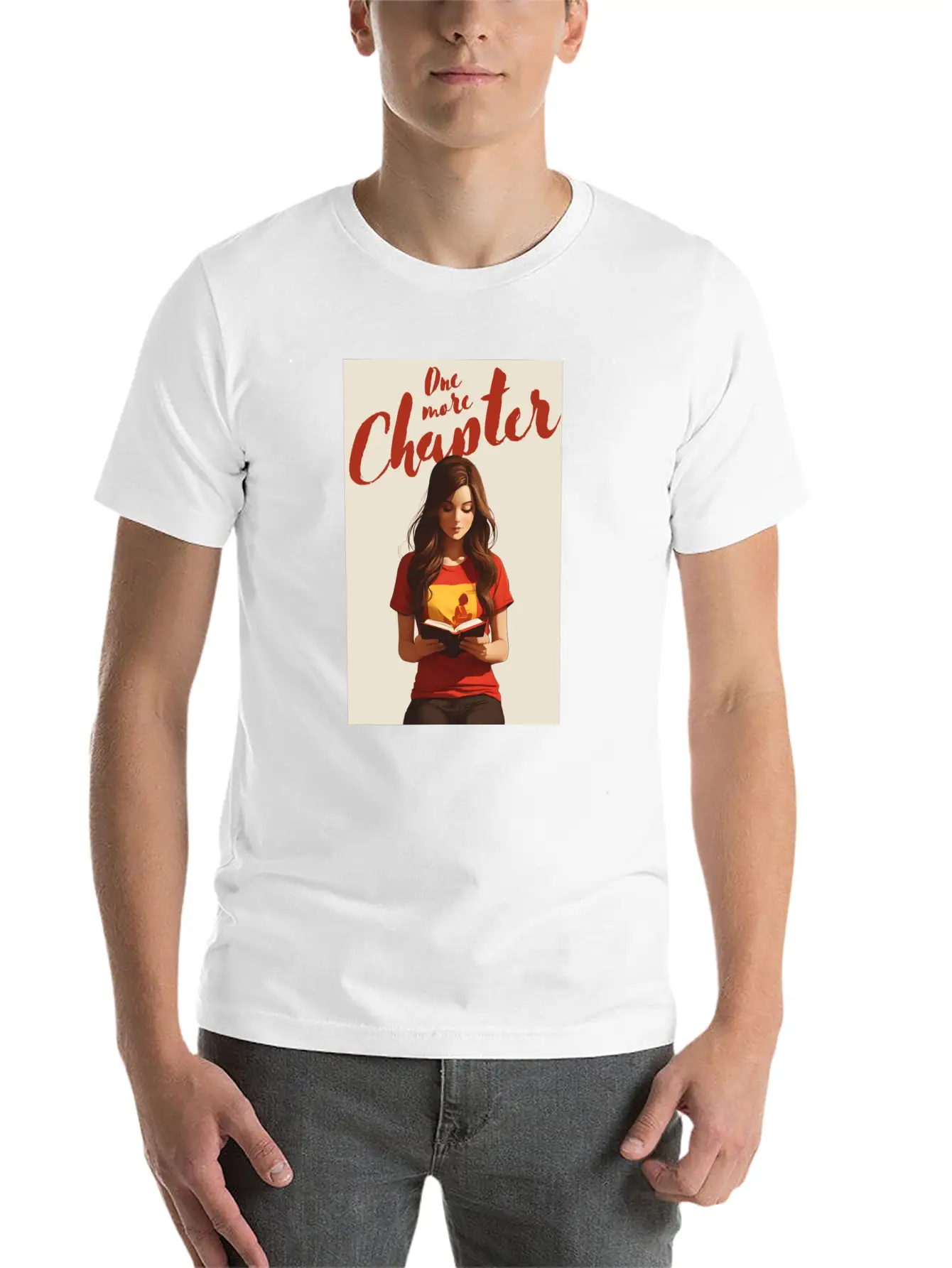Girl Reading A Book Classic Cotton Tee – Unisex Comfort For Any Season