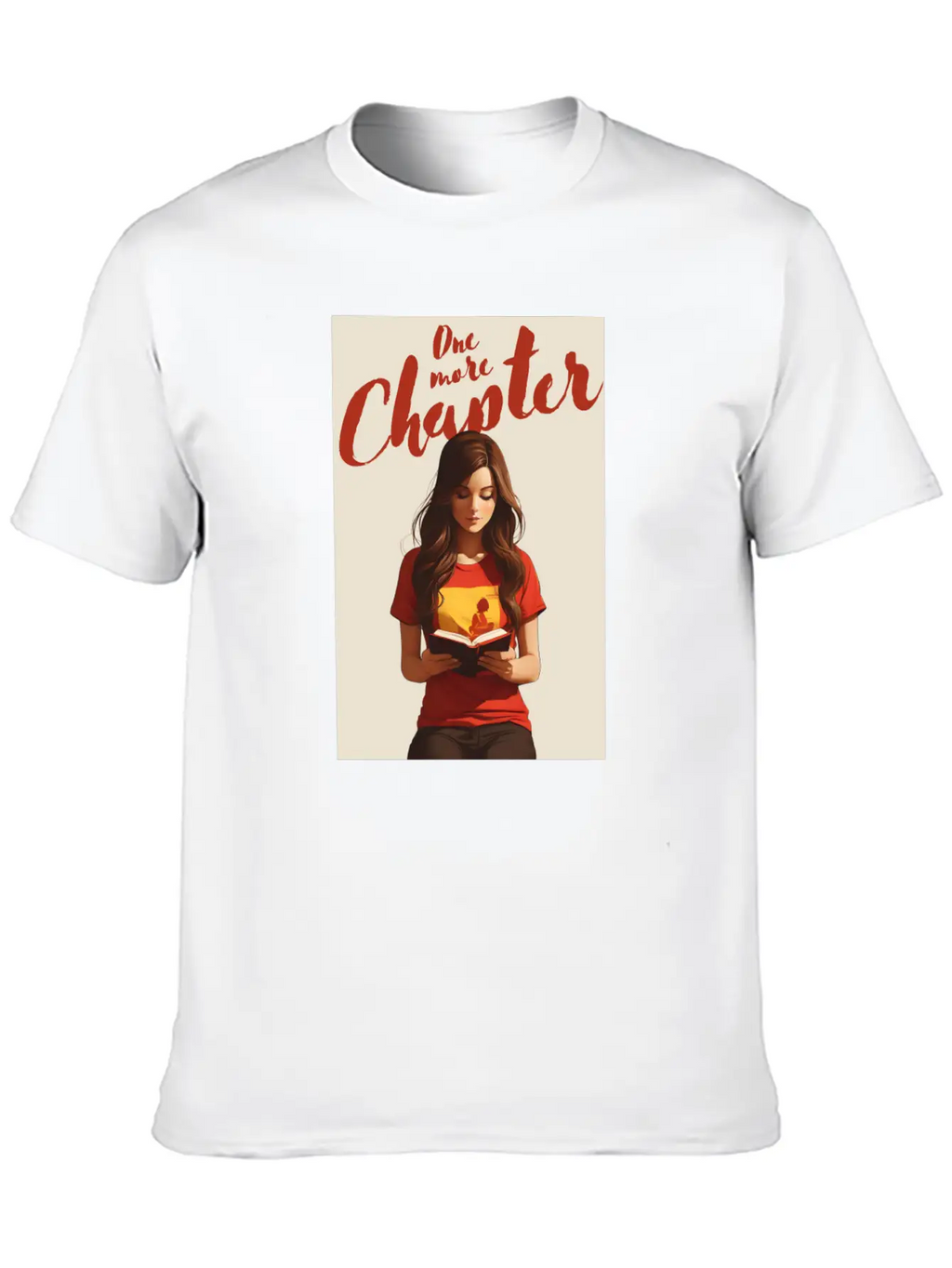 Girl Reading A Book Classic Cotton Tee – Unisex Comfort For Any Season