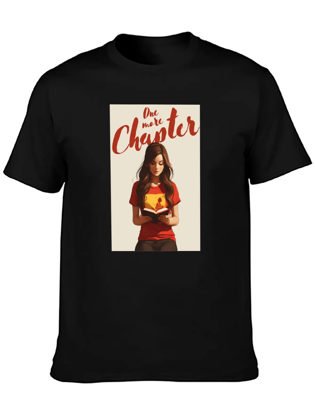 Girl Reading A Book Classic Cotton Tee – Unisex Comfort For Any Season