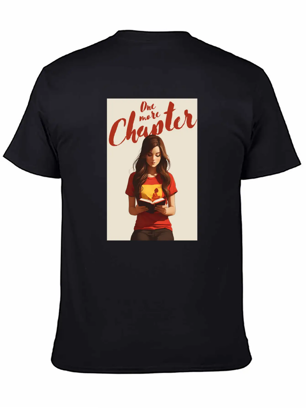 Girl Reading A Book Classic Cotton Tee – Unisex Comfort For Any Season