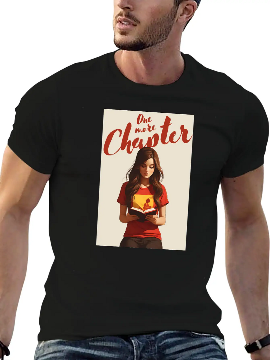 Girl Reading A Book Classic Cotton Tee – Unisex Comfort For Any Season