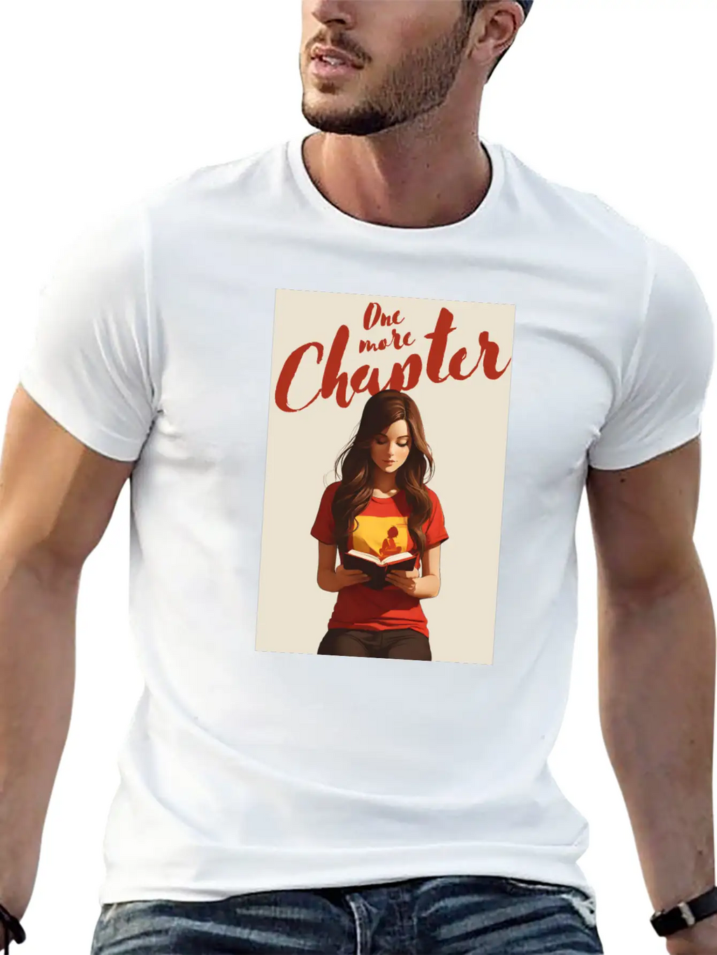 Girl Reading A Book Classic Cotton Tee – Unisex Comfort For Any Season