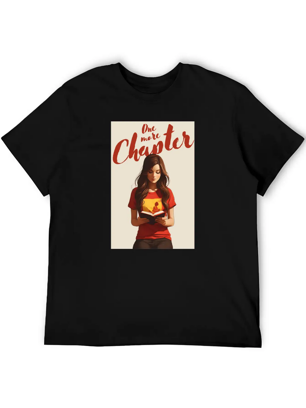 Girl Reading A Book Classic Cotton Tee – Unisex Comfort For Any Season