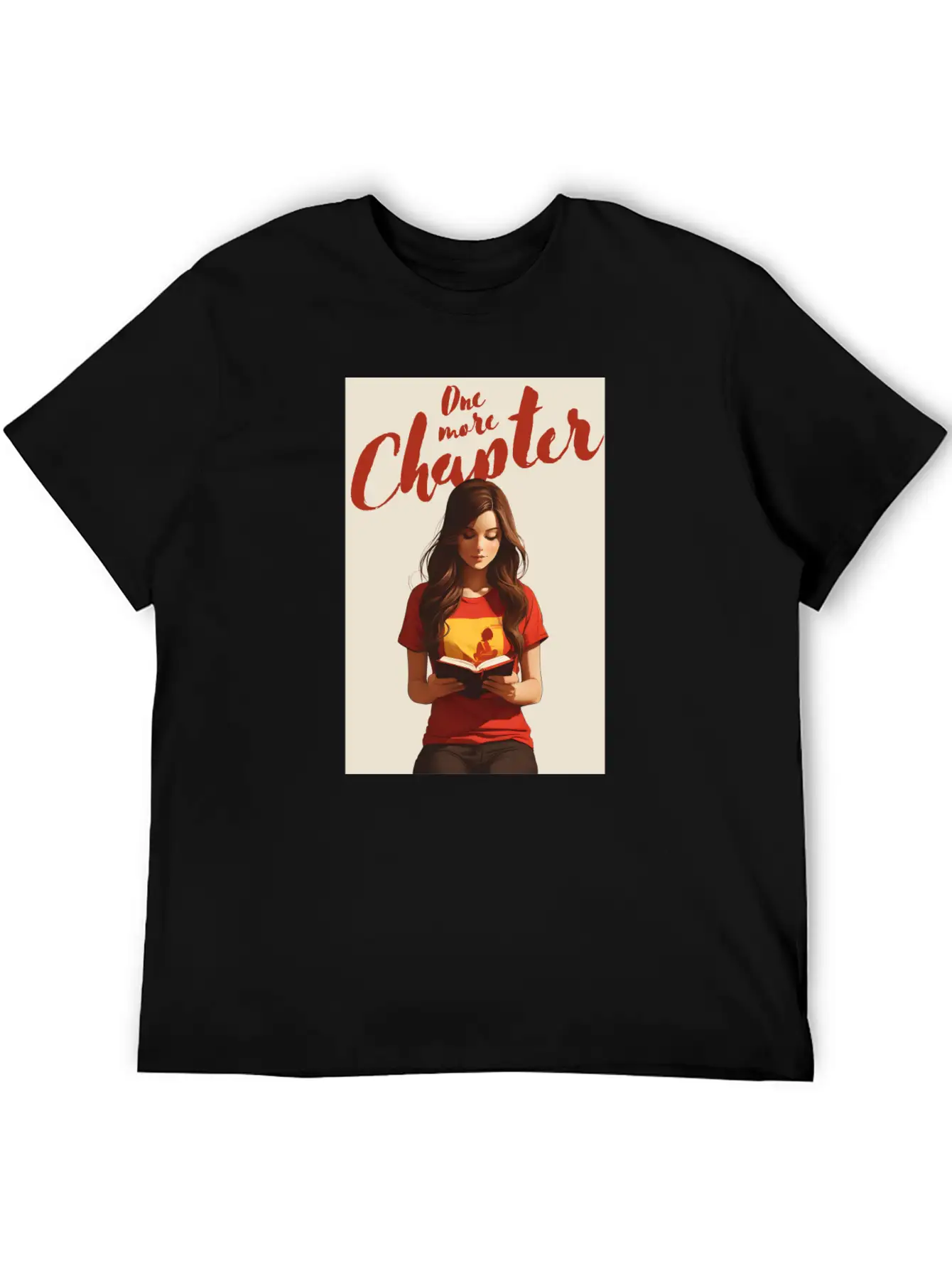 Girl Reading A Book Classic Cotton Tee – Unisex Comfort For Any Season