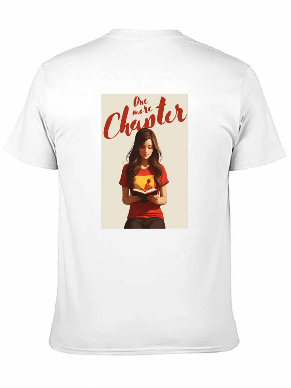 Girl Reading A Book Classic Cotton Tee – Unisex Comfort For Any Season