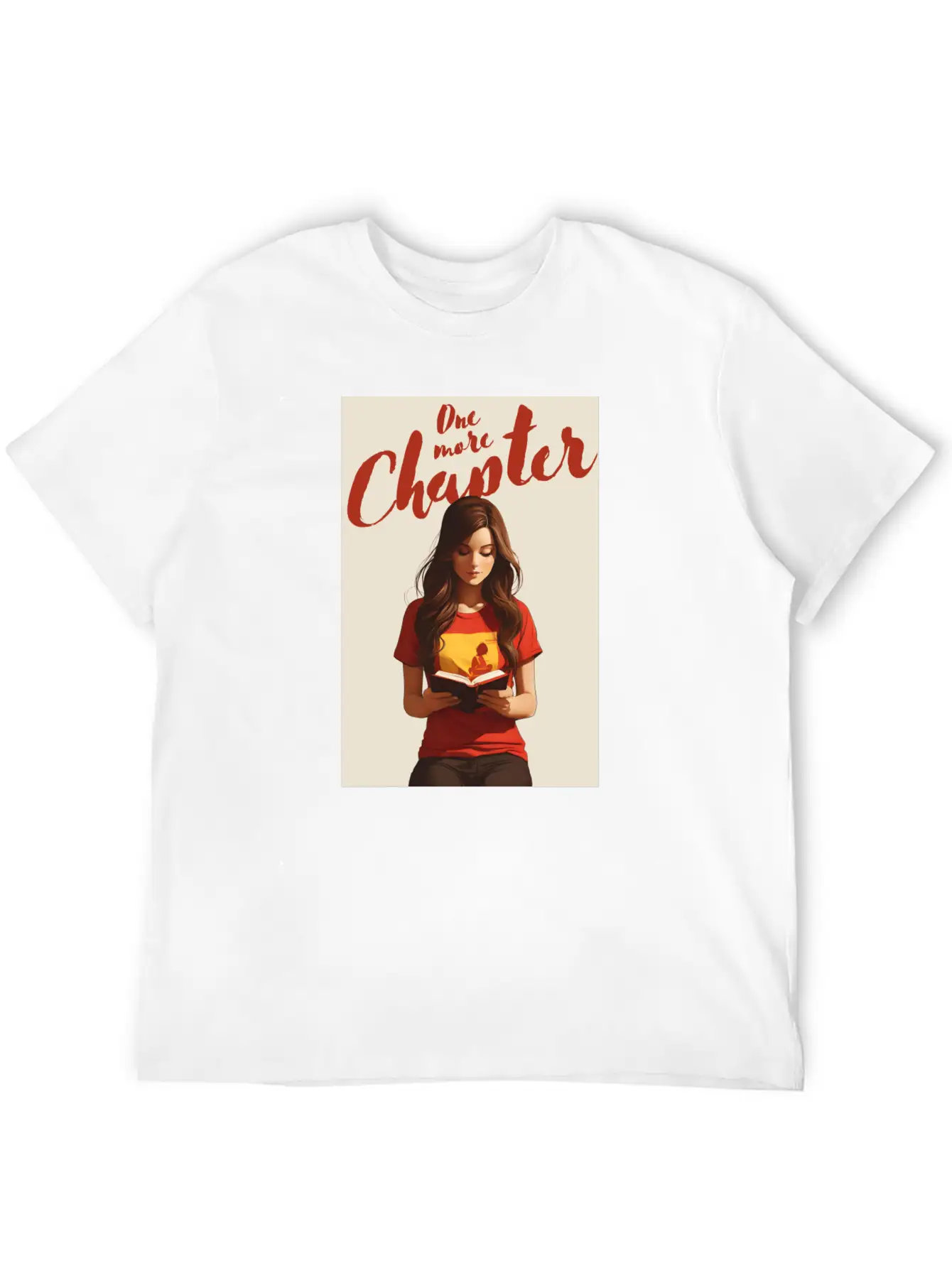 Girl Reading A Book Classic Cotton Tee – Unisex Comfort For Any Season