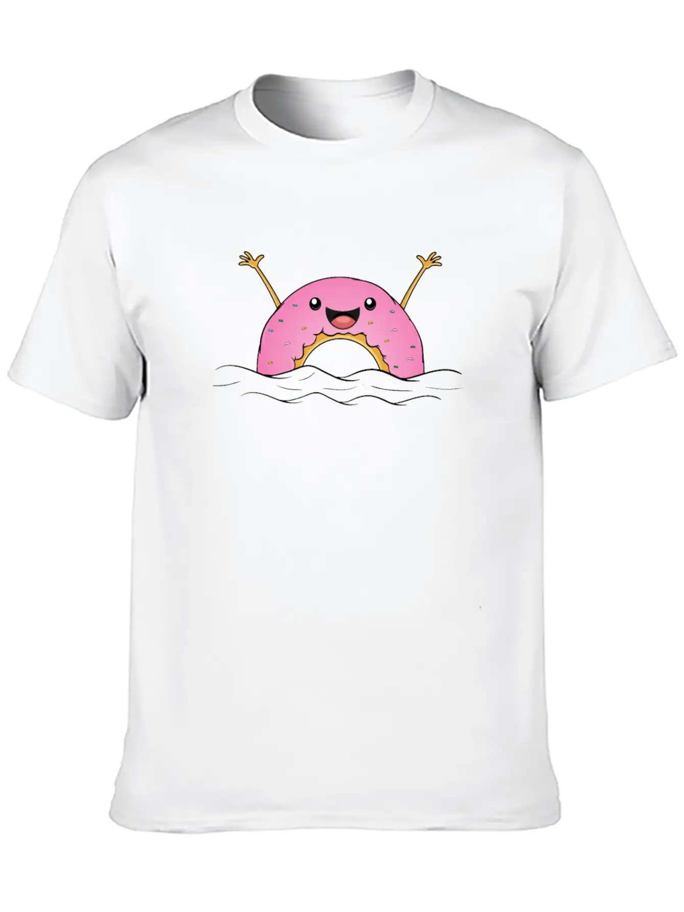 Girl Sweet Morning Donut Gift Sunrise Candy Sweets Classic Cotton Tee – Unisex Comfort For Any Season