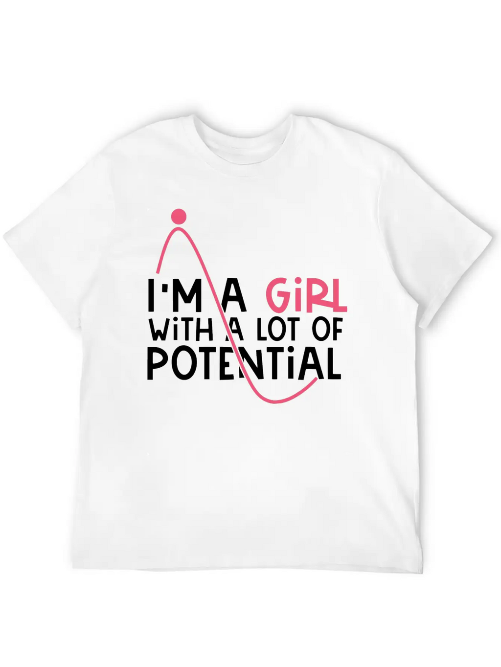 Girl With A Lot Of Potential, STEM, Science, Girl Classic Cotton Tee – Unisex Comfort For Any Season