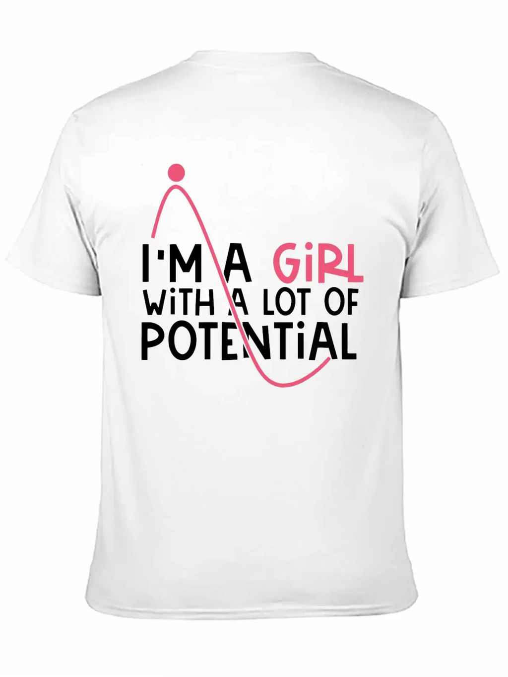 Girl With A Lot Of Potential, STEM, Science, Girl Classic Cotton Tee – Unisex Comfort For Any Season
