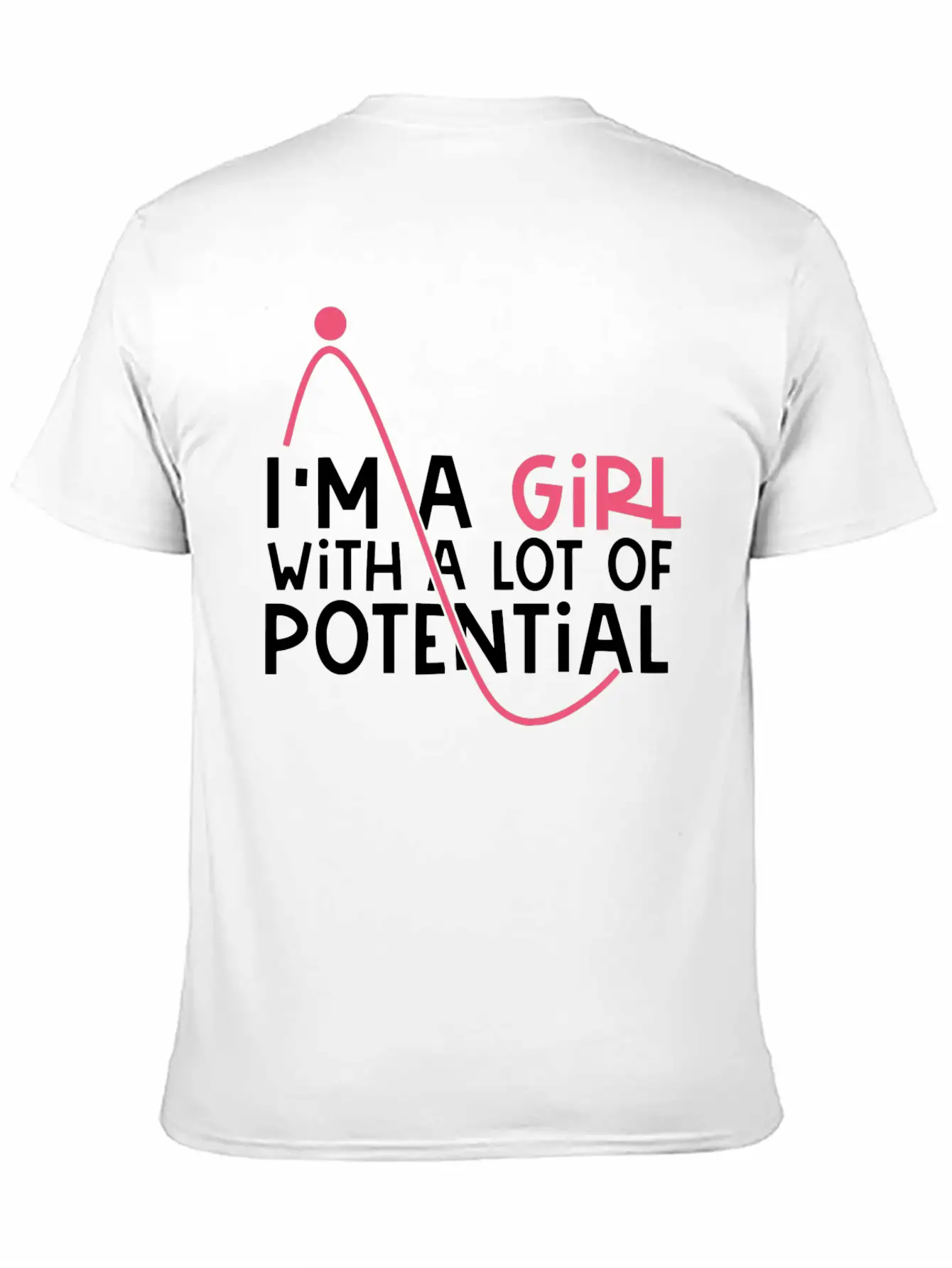 Girl With A Lot Of Potential, STEM, Science, Girl Classic Cotton Tee – Unisex Comfort For Any Season