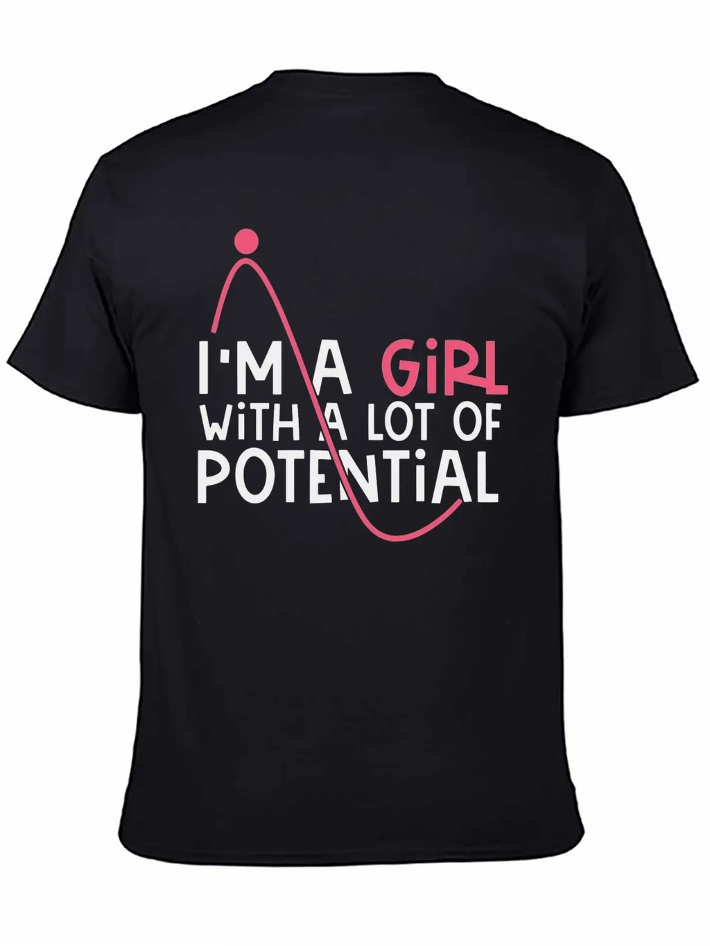 Girl With A Lot Of Potential, STEM, Science, Girl Classic Cotton Tee – Unisex Comfort For Any Season