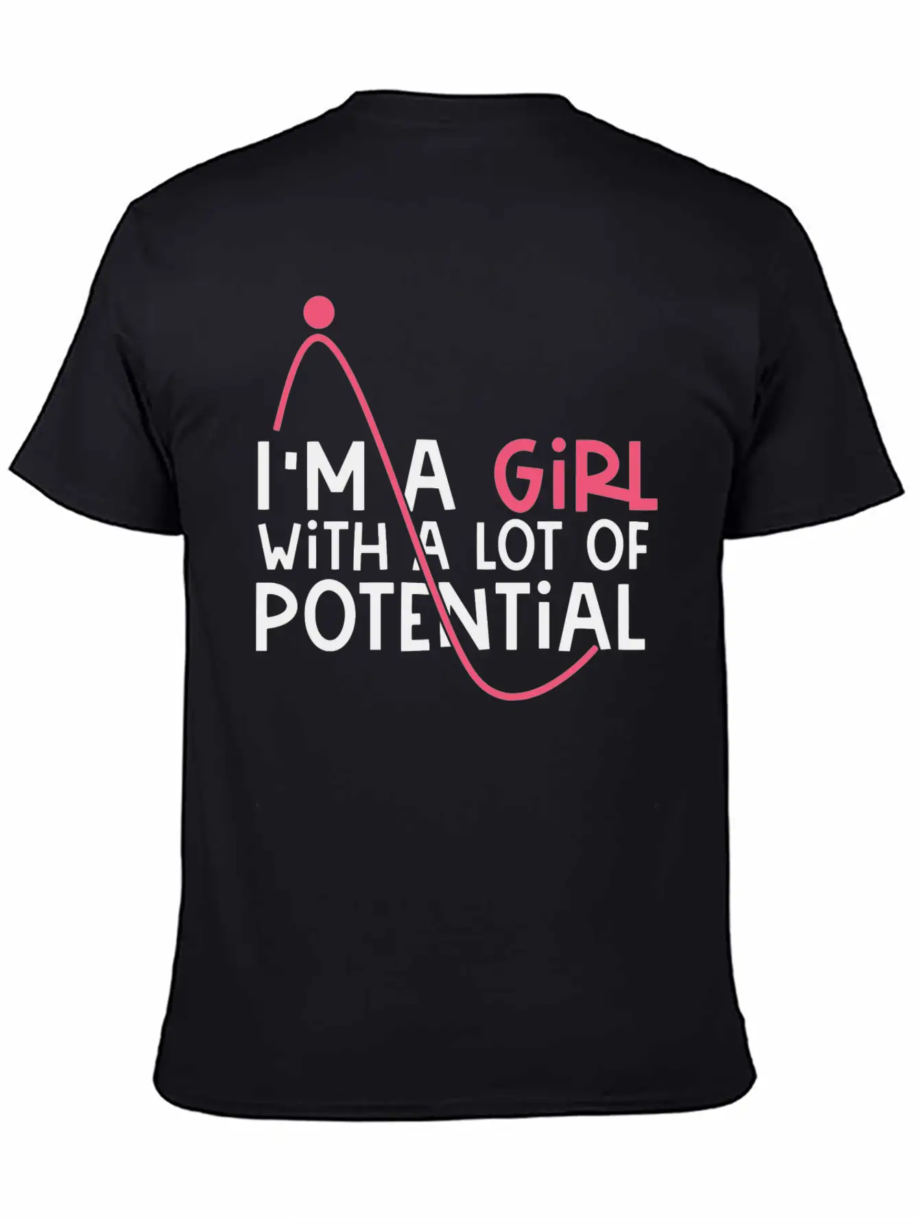Girl With A Lot Of Potential, STEM, Science, Girl Classic Cotton Tee – Unisex Comfort For Any Season