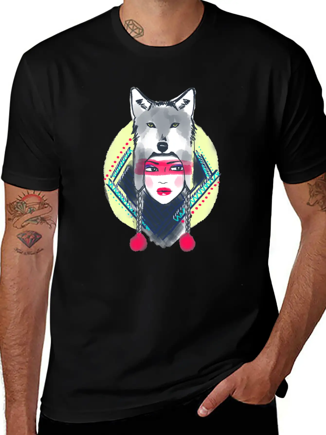 Girl With Wolf Hat Classic Cotton Tee – Unisex Comfort For Any Season