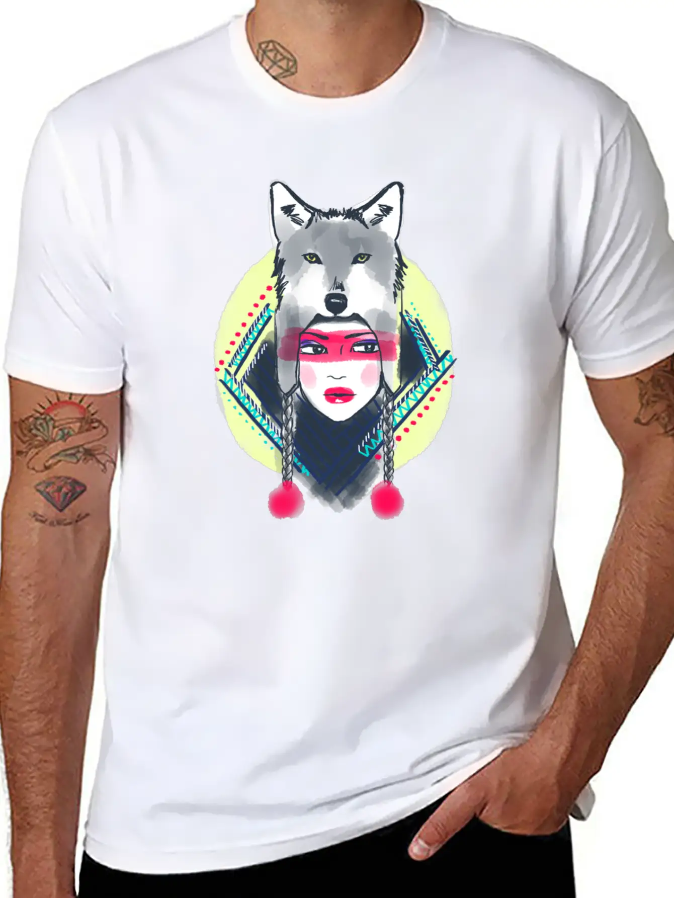 Girl With Wolf Hat Classic Cotton Tee – Unisex Comfort For Any Season
