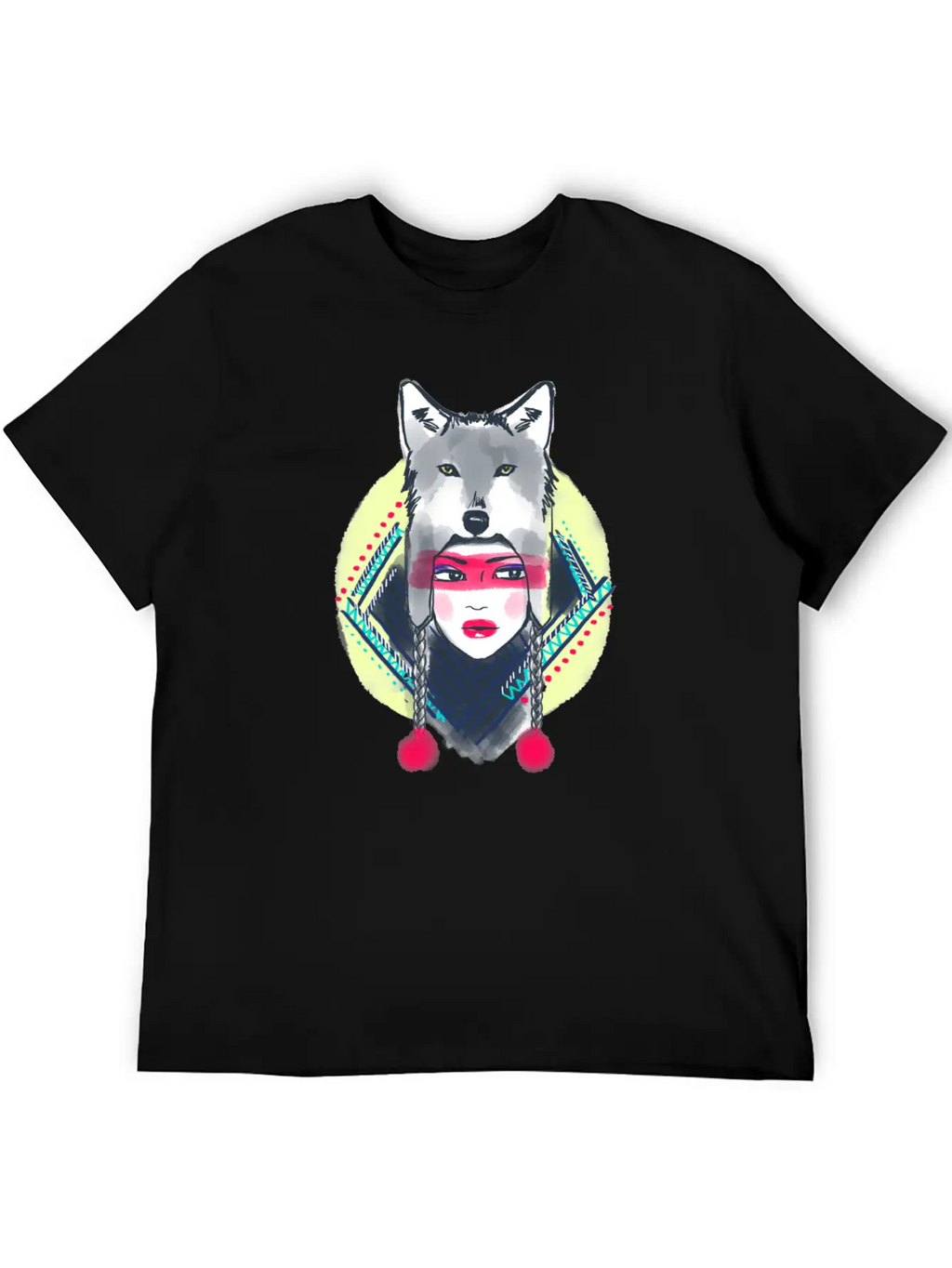 Girl With Wolf Hat Classic Cotton Tee – Unisex Comfort For Any Season