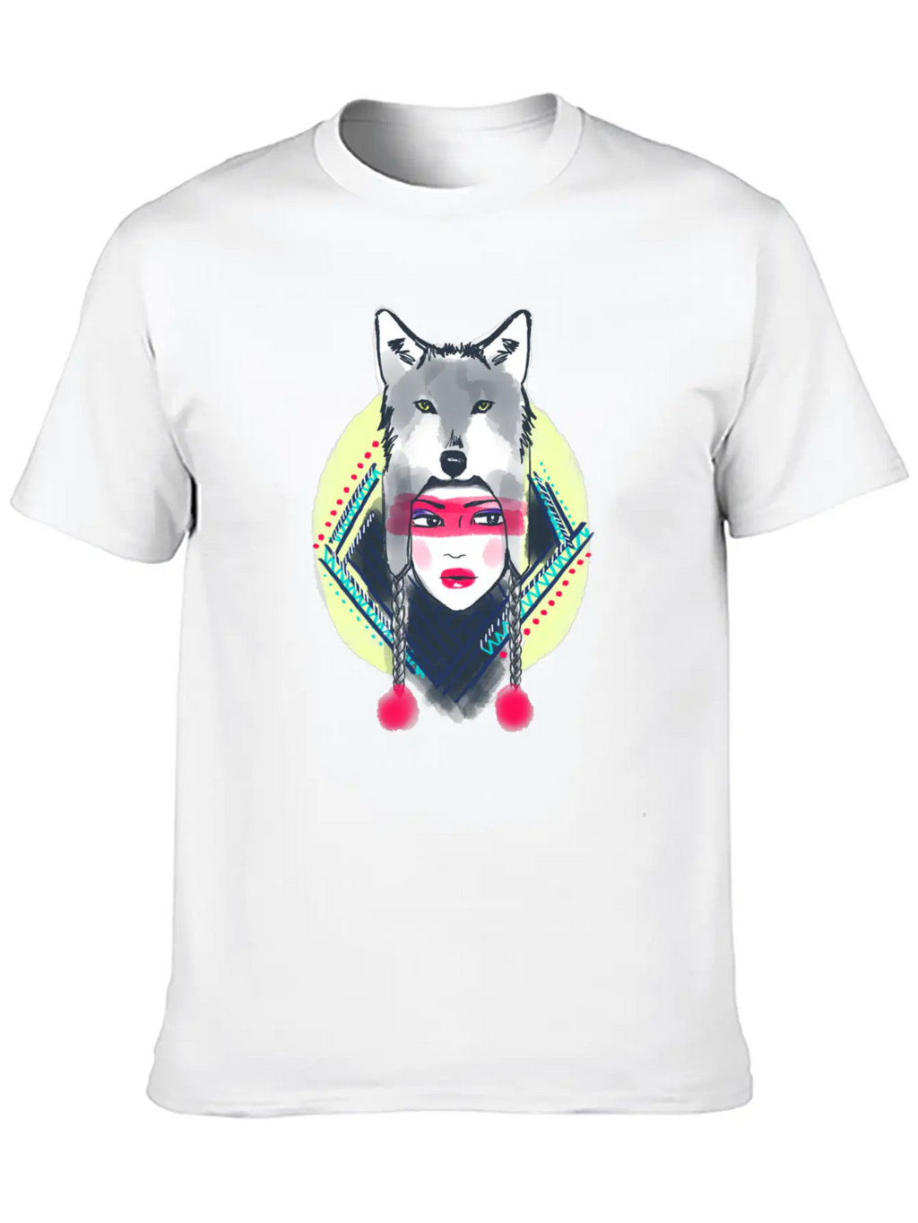 Girl With Wolf Hat Classic Cotton Tee – Unisex Comfort For Any Season