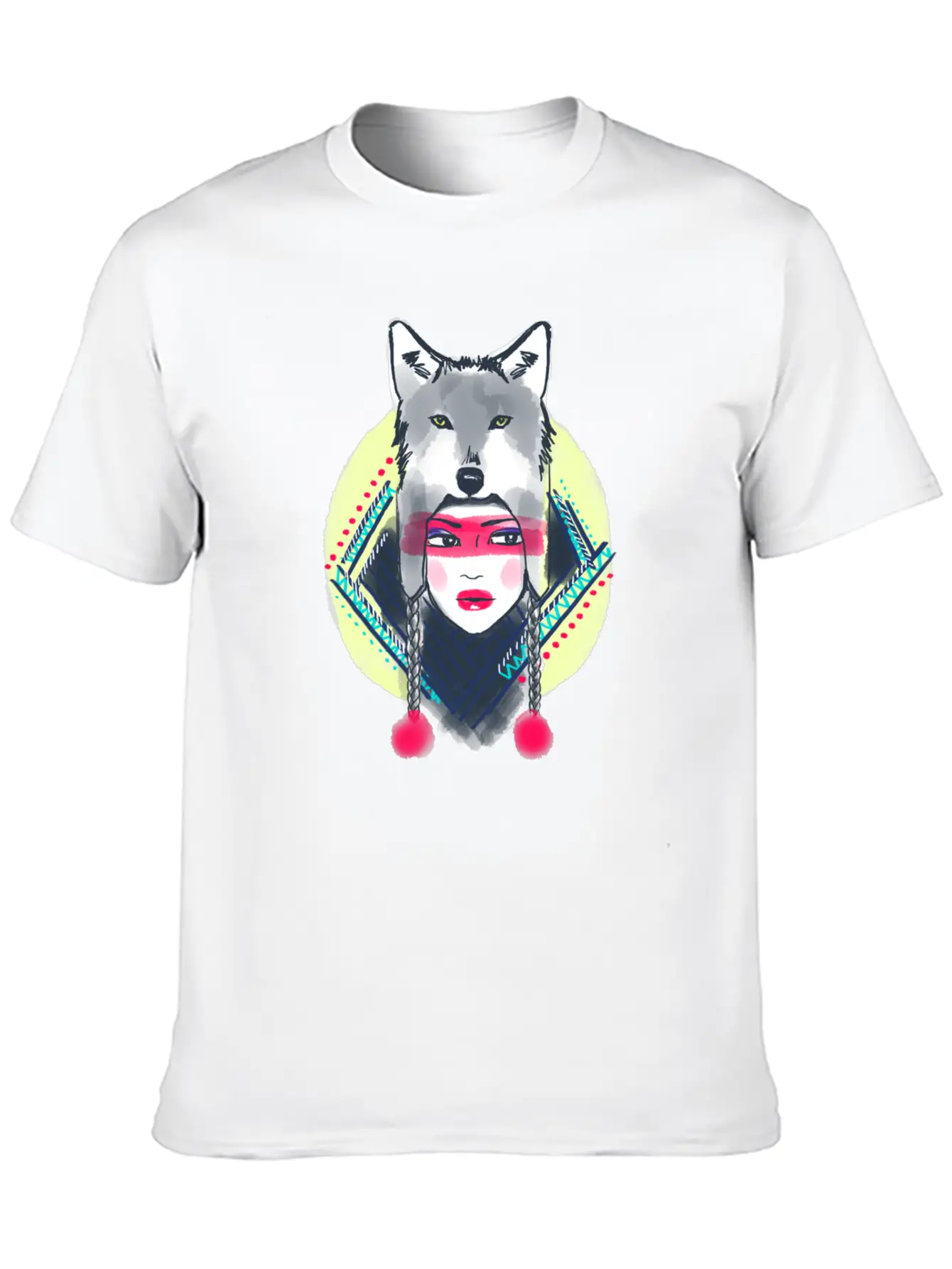 Girl With Wolf Hat Classic Cotton Tee – Unisex Comfort For Any Season
