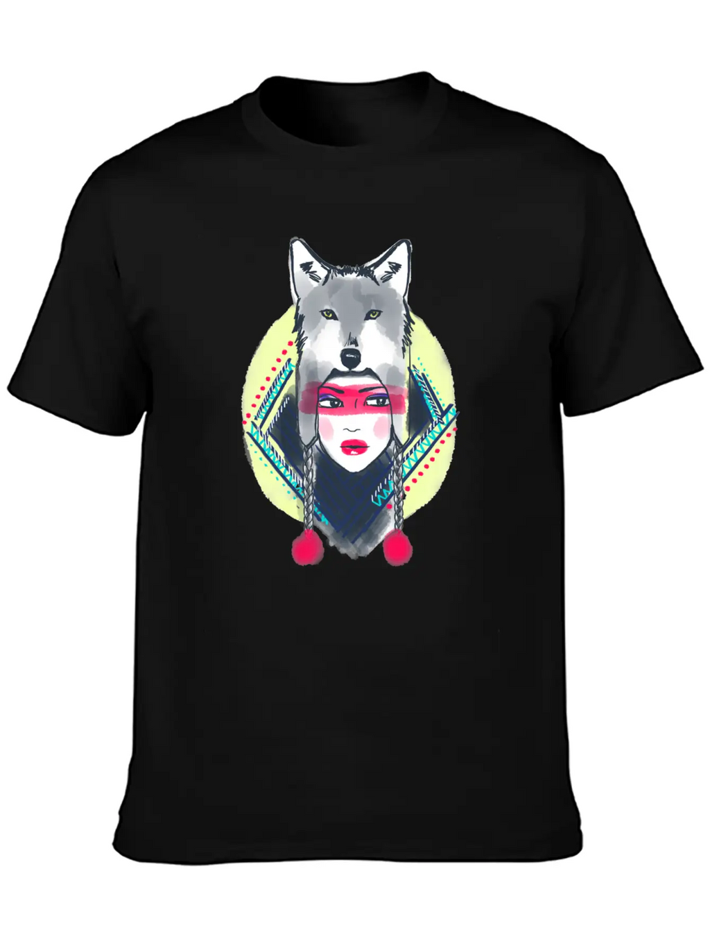 Girl With Wolf Hat Classic Cotton Tee – Unisex Comfort For Any Season