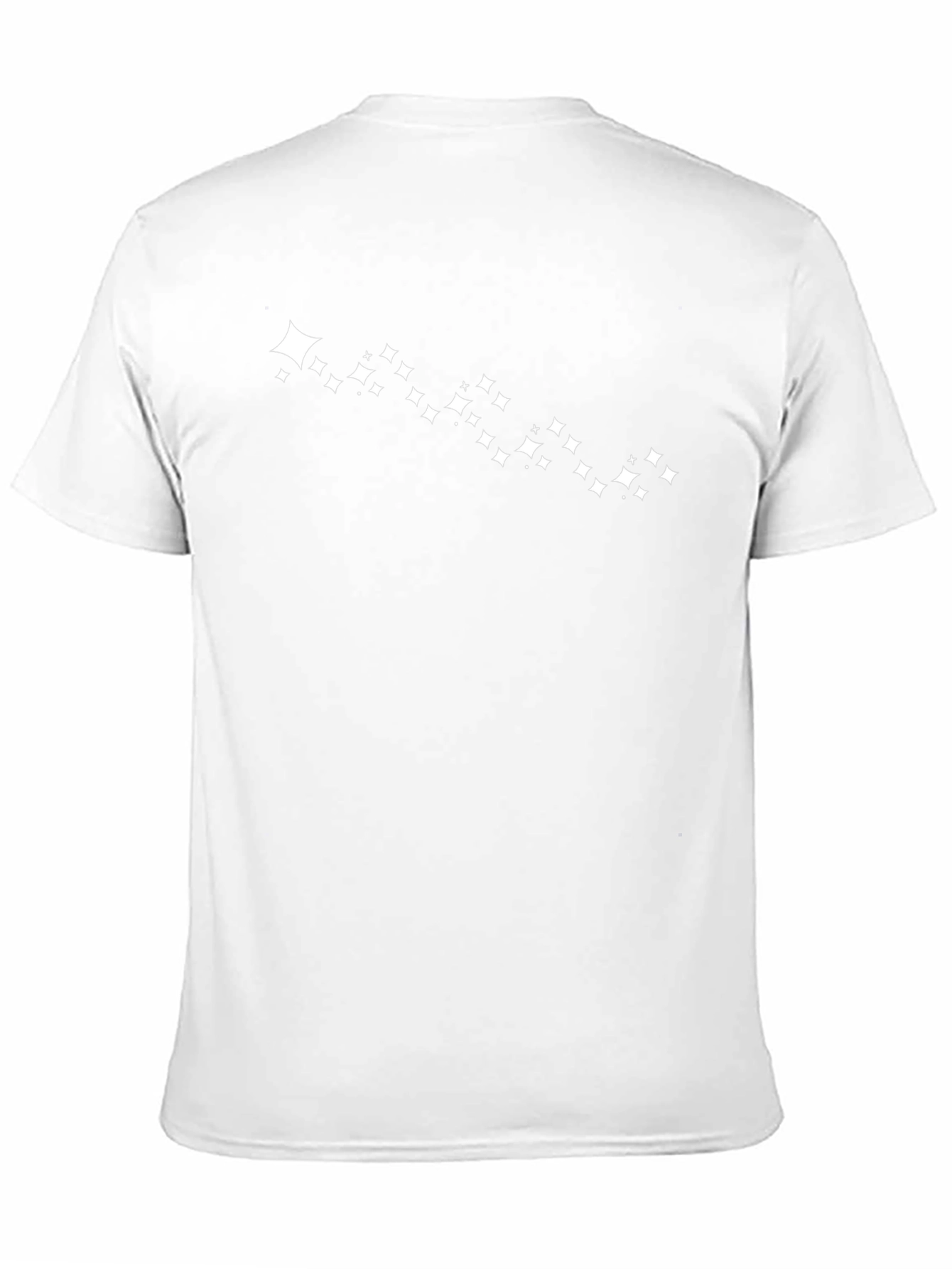 Mens Black T-Shirt with Starry Design