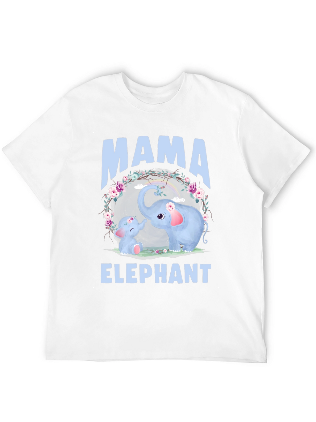 Mama Elephant Graphic Tee - Cute Family T-Shirt