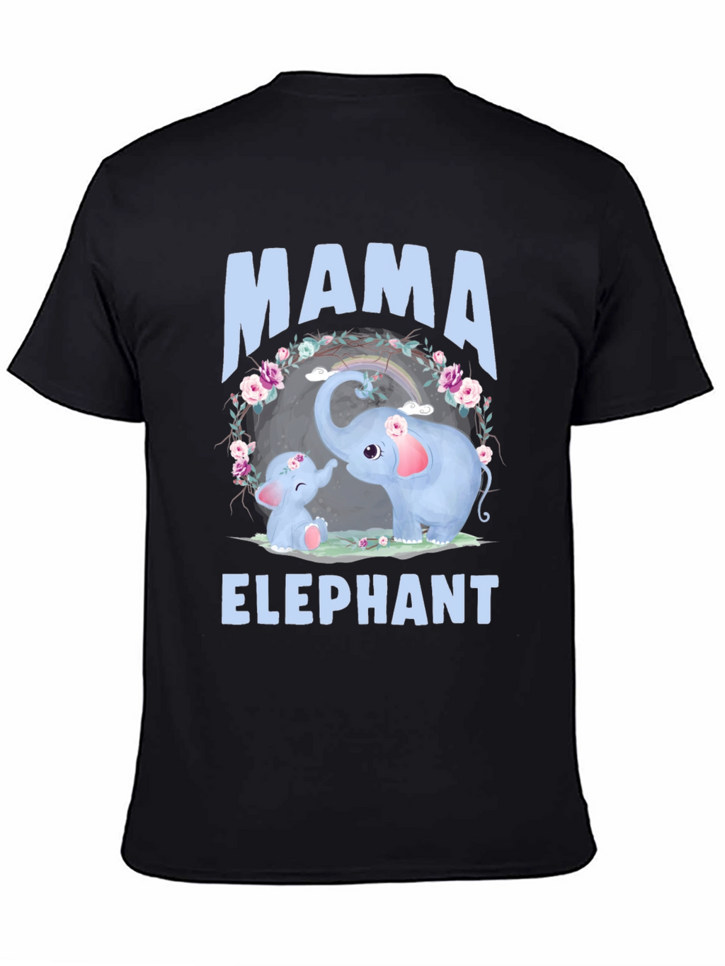 Mama Elephant Graphic Tee - Cute Family T-Shirt
