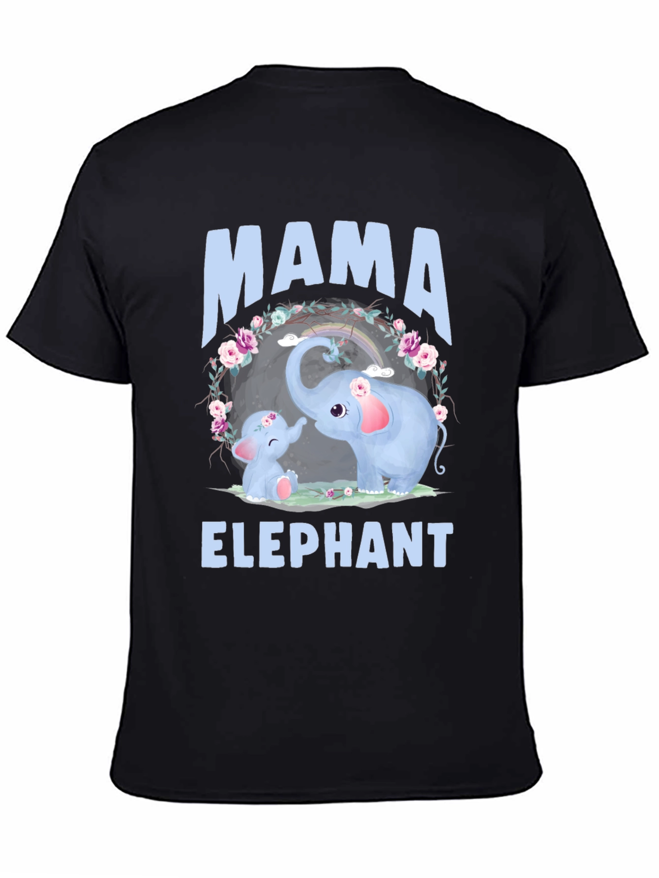 Mama Elephant Graphic Tee - Cute Family T-Shirt