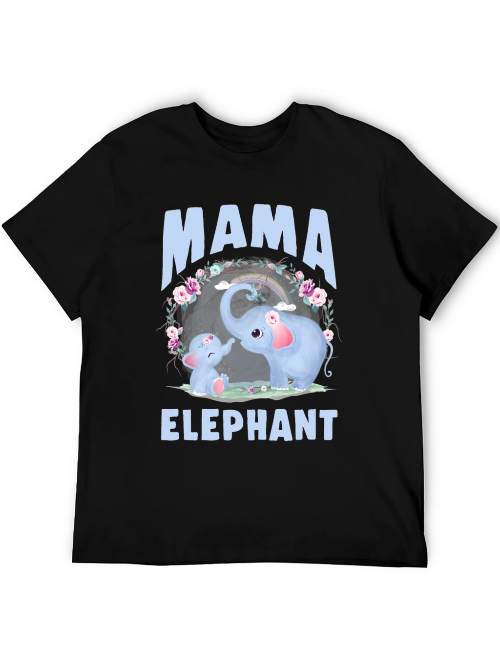 Mama Elephant Graphic Tee - Cute Family T-Shirt