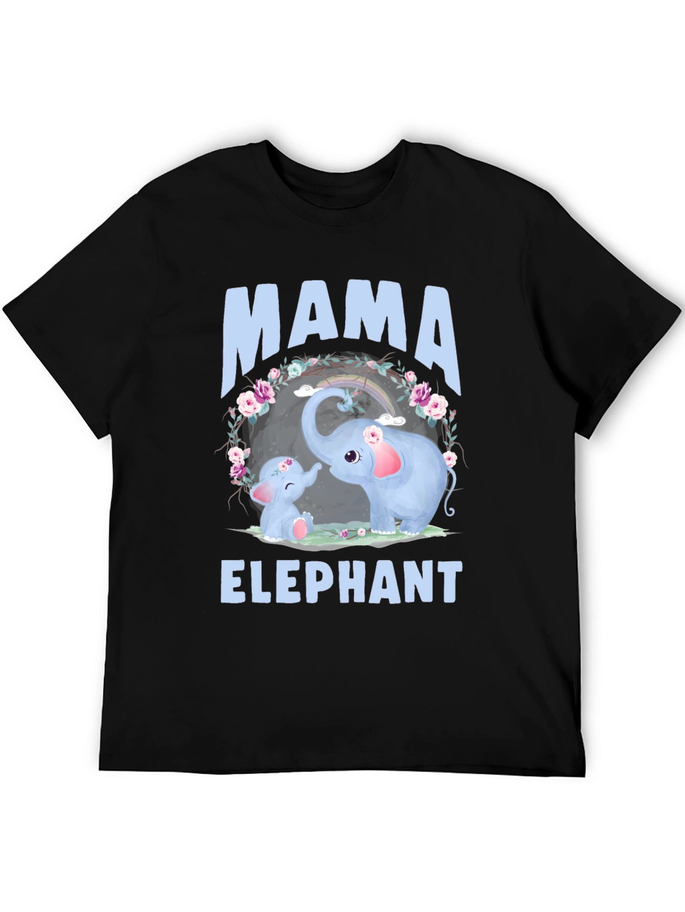 Mama Elephant Graphic Tee - Cute Family T-Shirt