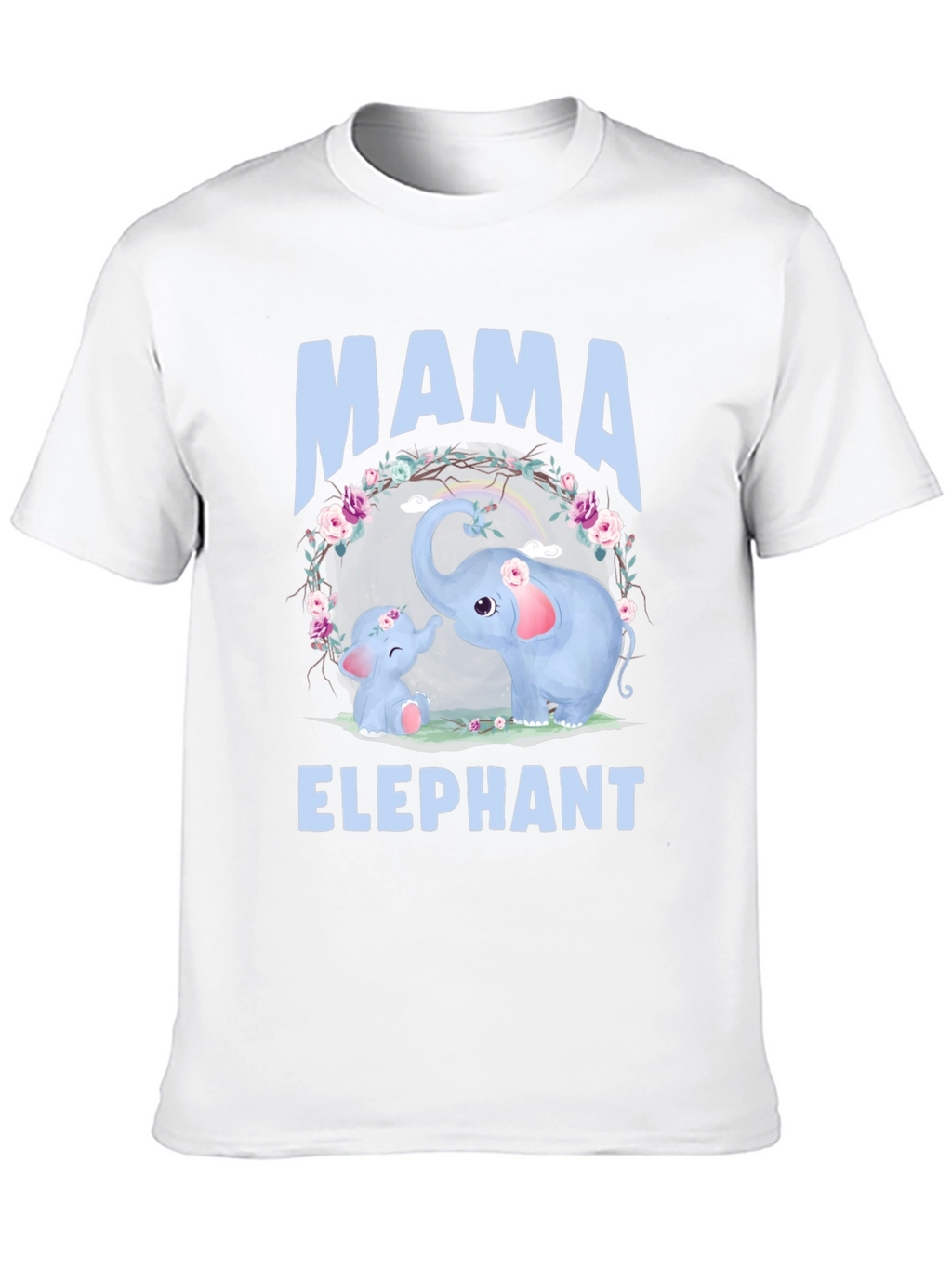 Mama Elephant Graphic Tee - Cute Family T-Shirt