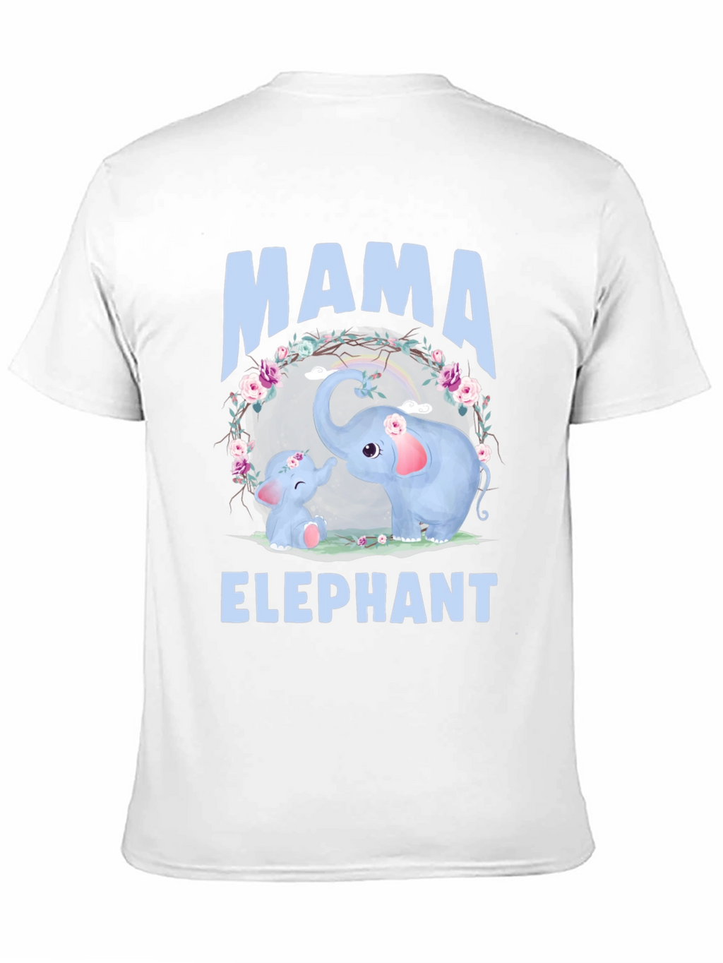 Mama Elephant Graphic Tee - Cute Family T-Shirt
