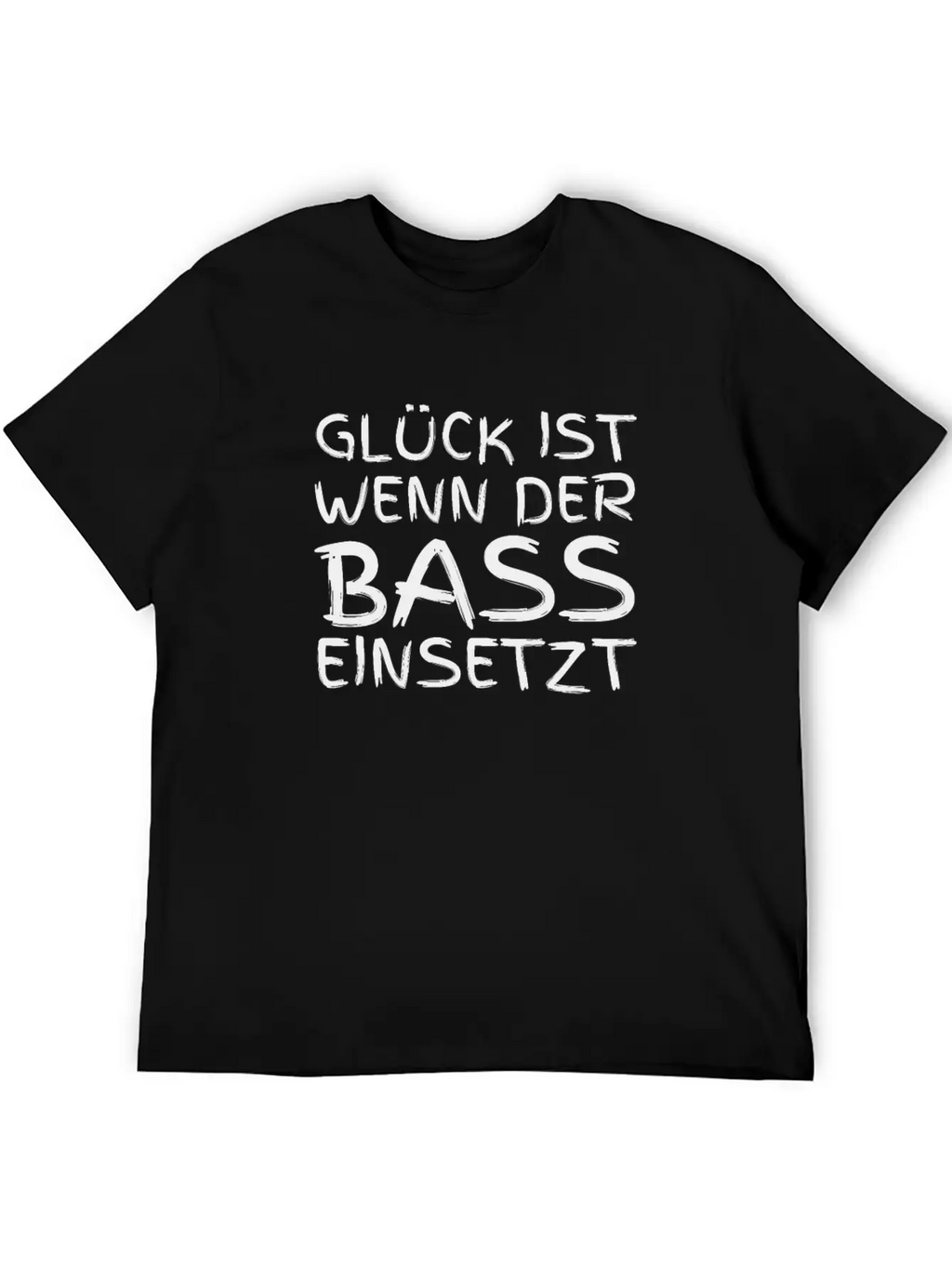 Glück Ist Wenn Der Bass Einsetzt Classic Cotton Tee – Unisex Comfort For Any Season