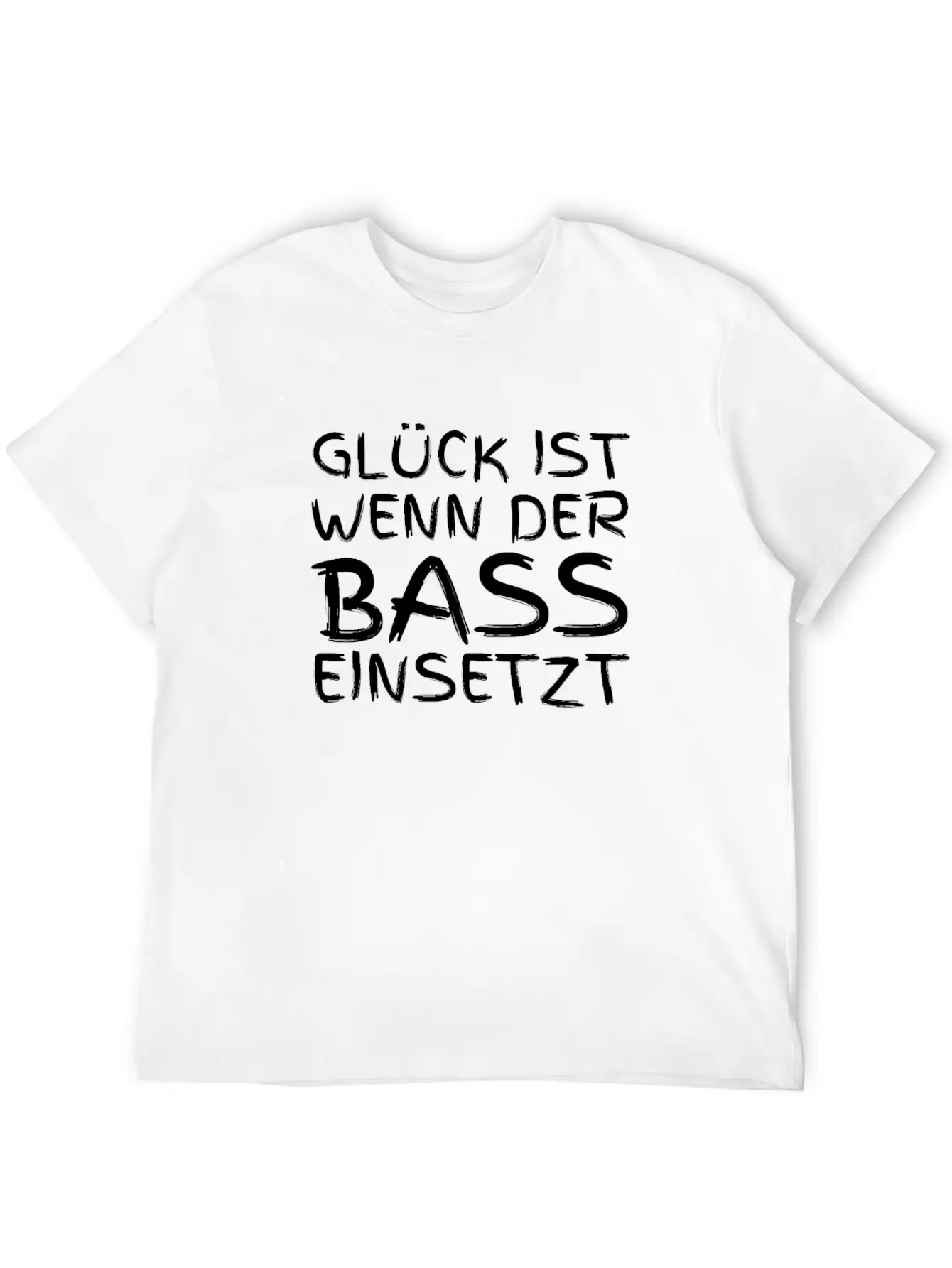 Glück Ist Wenn Der Bass Einsetzt Classic Cotton Tee – Unisex Comfort For Any Season