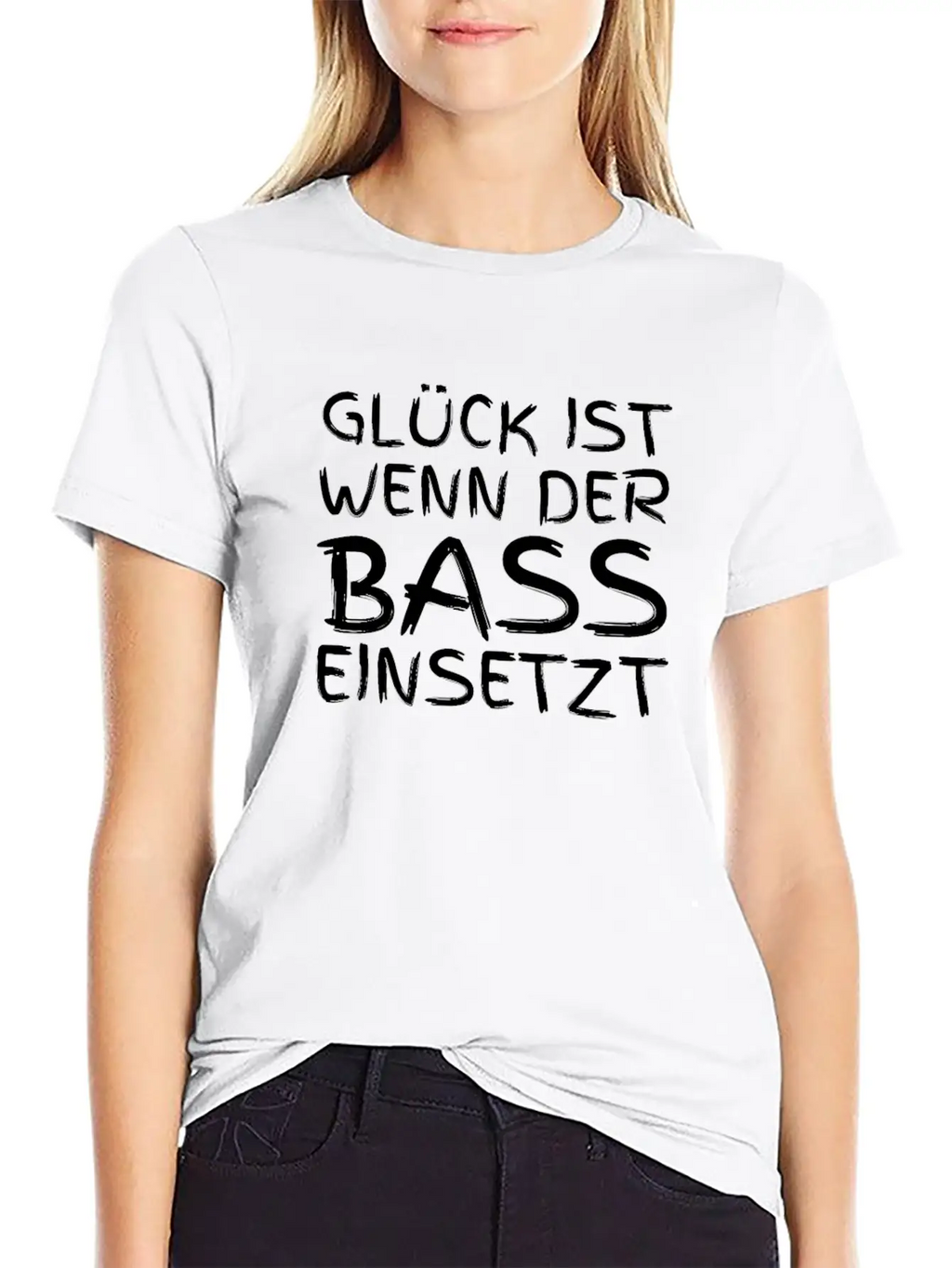 Glück Ist Wenn Der Bass Einsetzt Classic Cotton Tee – Unisex Comfort For Any Season
