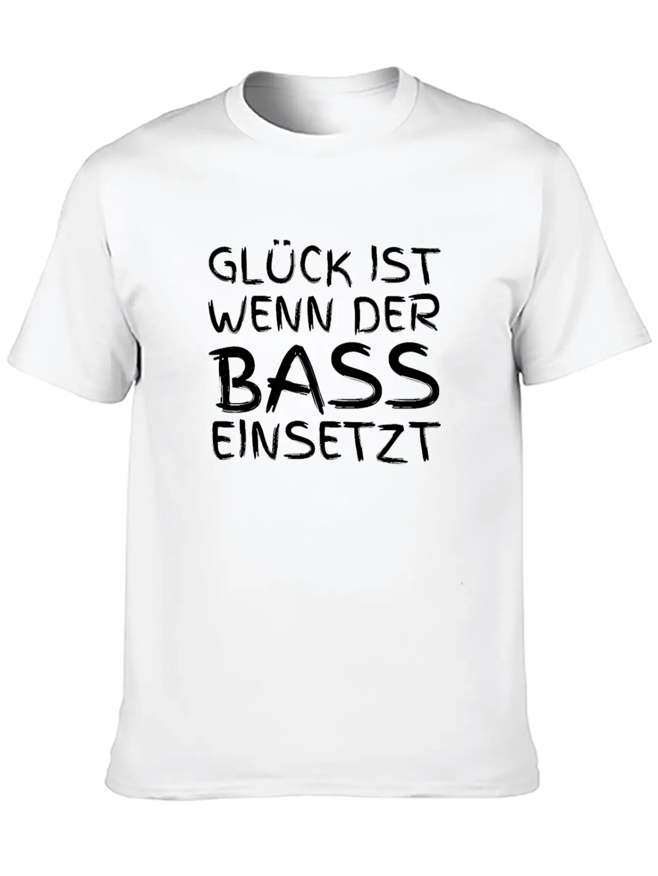 Glück Ist Wenn Der Bass Einsetzt Classic Cotton Tee – Unisex Comfort For Any Season