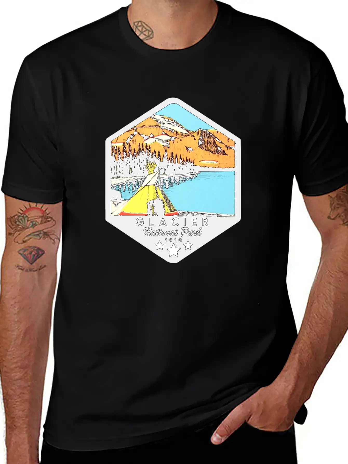 Glacier National Park Essential Cotton Tee For Daily Outfits – Unisex Style