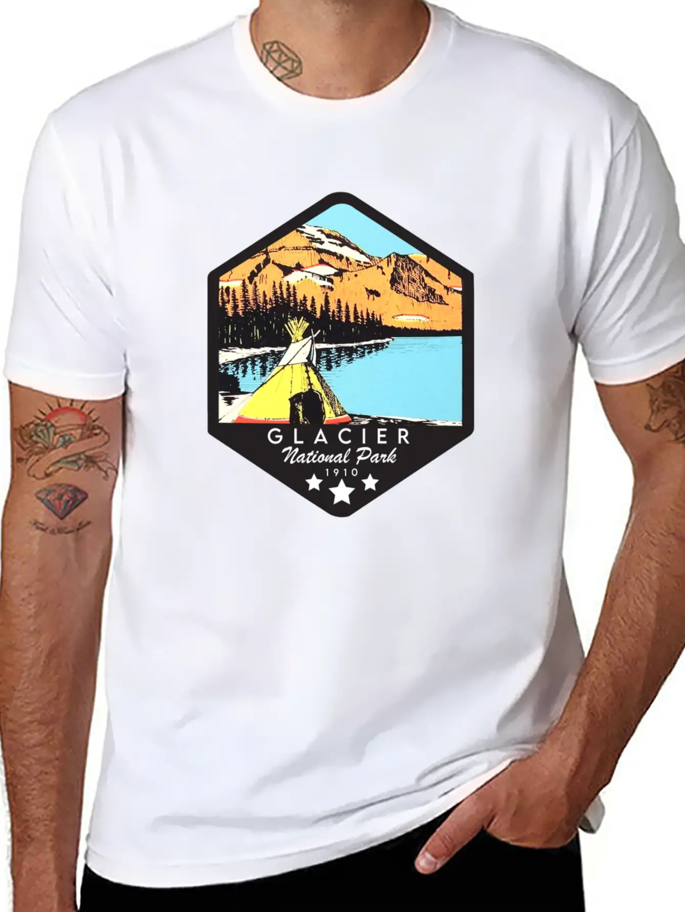 Glacier National Park Essential Cotton Tee For Daily Outfits – Unisex Style