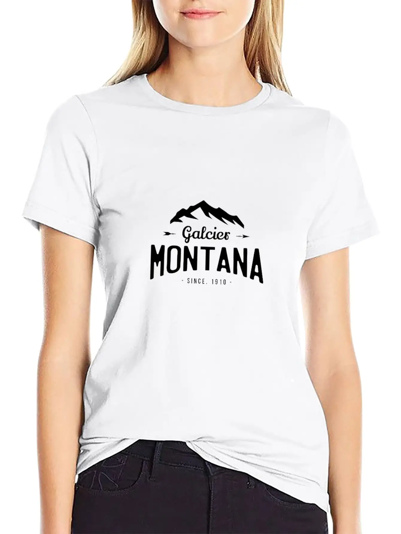 Glacier National Park Montana Breathable Graphic T-Shirt – Perfect For Casual Days