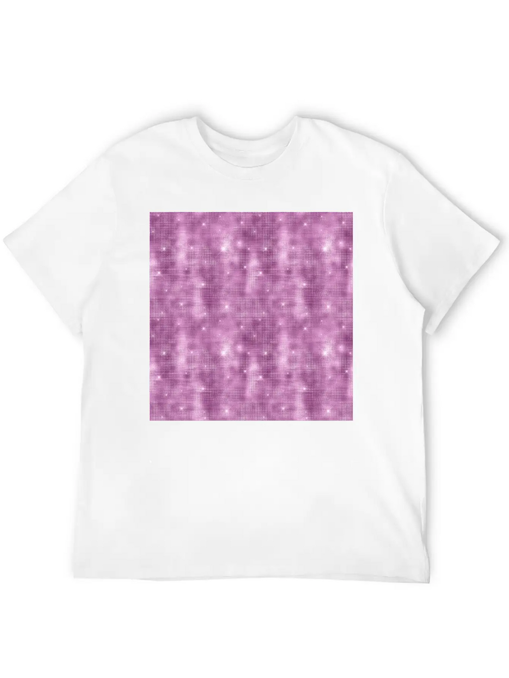 Glam Mauve Diamond Shimmer Glitter Unisex Casual T-Shirt – Clean Design For Daily Comfort