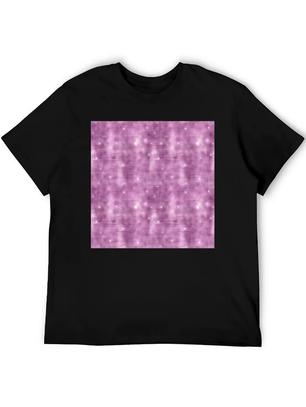 Glam Mauve Diamond Shimmer Glitter Unisex Casual T-Shirt – Clean Design For Daily Comfort