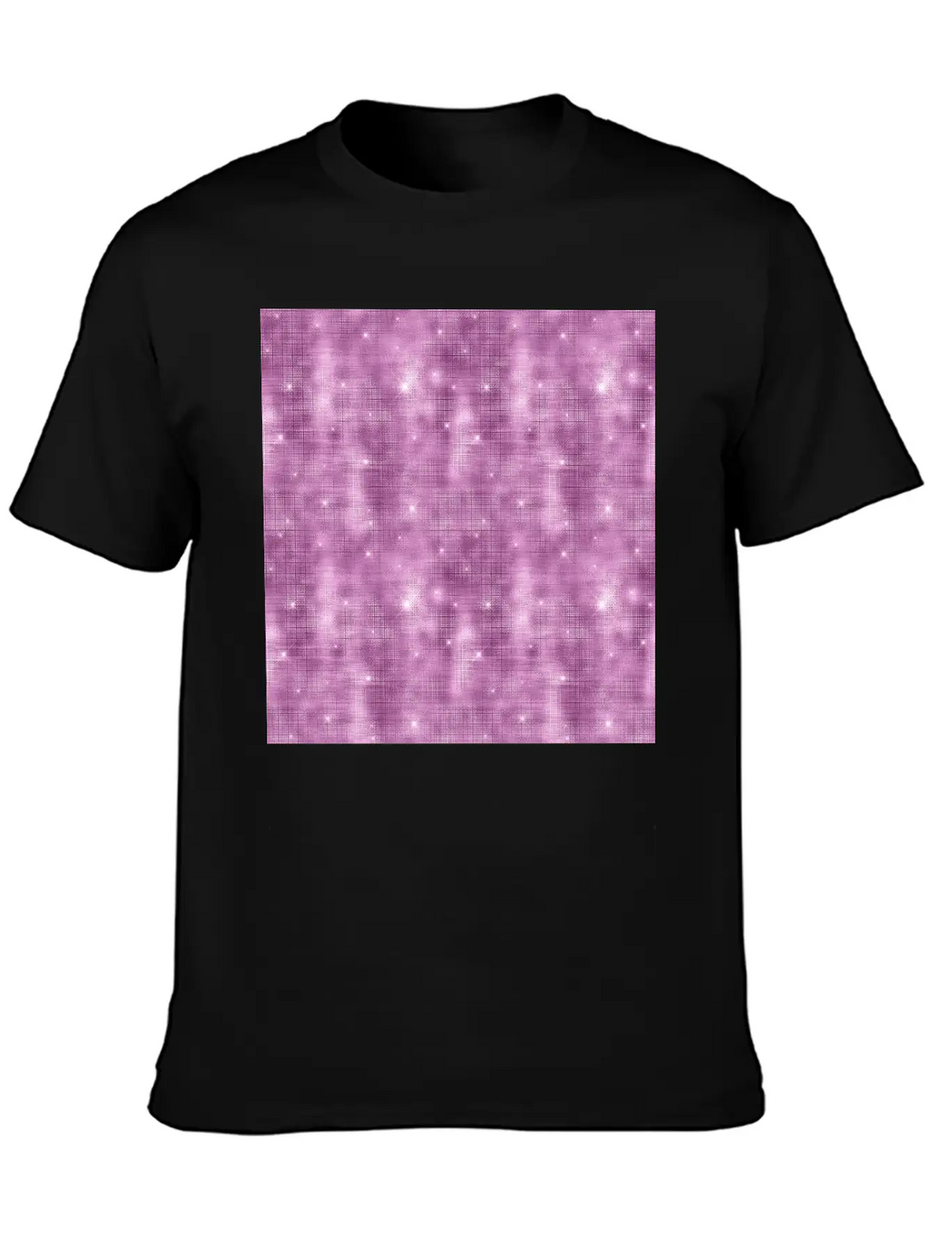 Glam Mauve Diamond Shimmer Glitter Unisex Casual T-Shirt – Clean Design For Daily Comfort