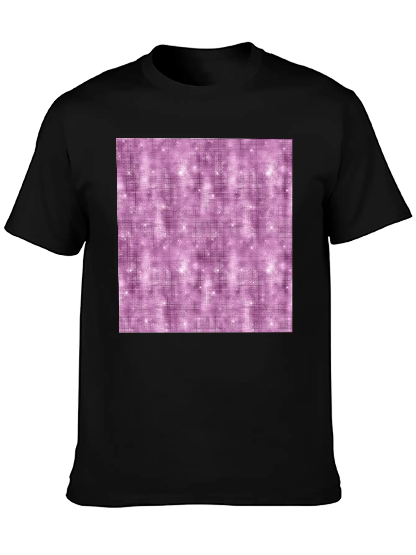 Glam Mauve Diamond Shimmer Glitter Unisex Casual T-Shirt – Clean Design For Daily Comfort