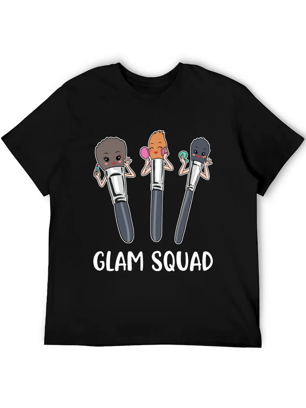 Glam Squad Funny Makeup Artist Gift Essential Cotton Tee For Daily Outfits – Unisex Style