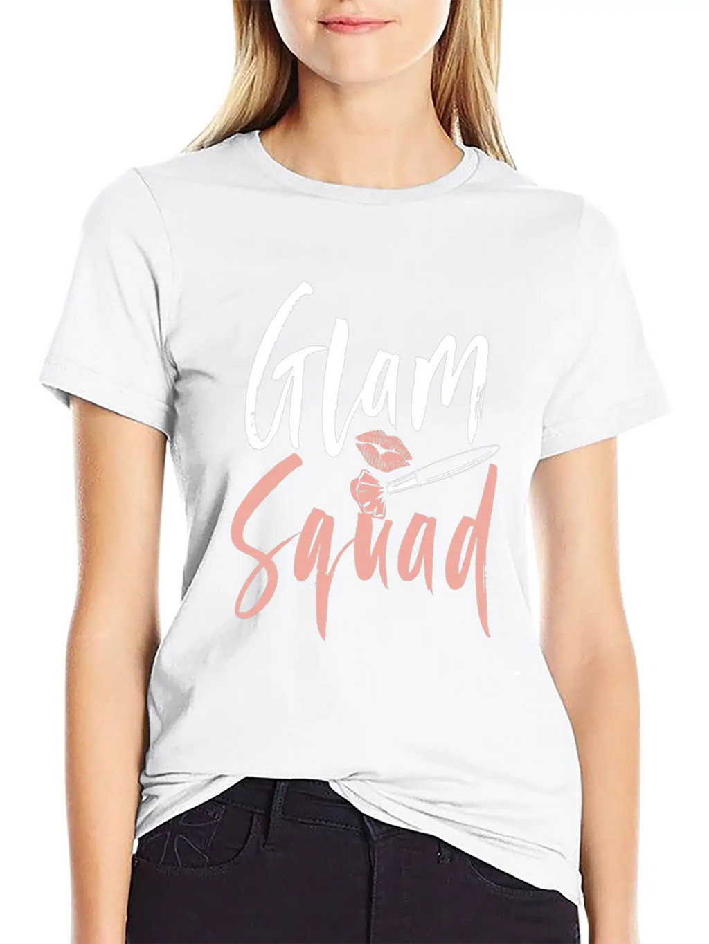 Glam Squad Funny Makeup Cheer Classic Cotton Tee – Unisex Comfort For Any Season