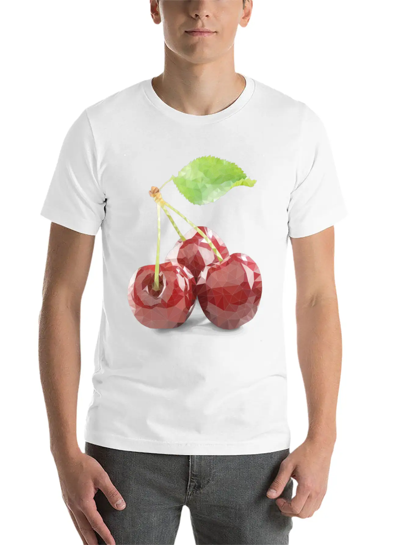 Glass Cherry Stylish Everyday T-Shirt – Unisex Basic Cotton Tee