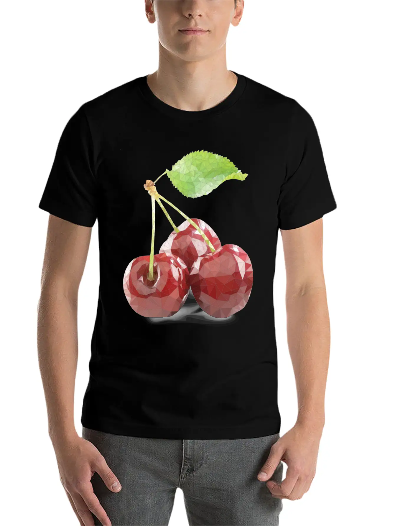 Glass Cherry Stylish Everyday T-Shirt – Unisex Basic Cotton Tee