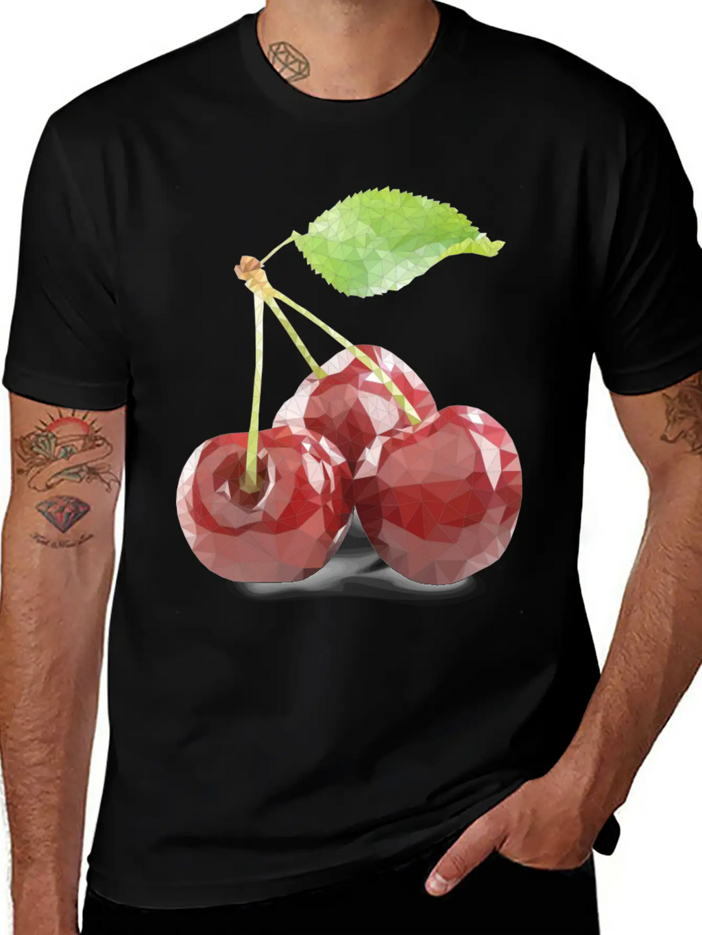 Glass Cherry Unisex Casual T-Shirt – Clean Design For Daily Comfort