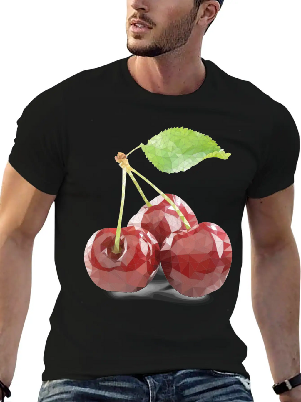 Glass Cherry Unisex Casual T-Shirt – Clean Design For Daily Comfort