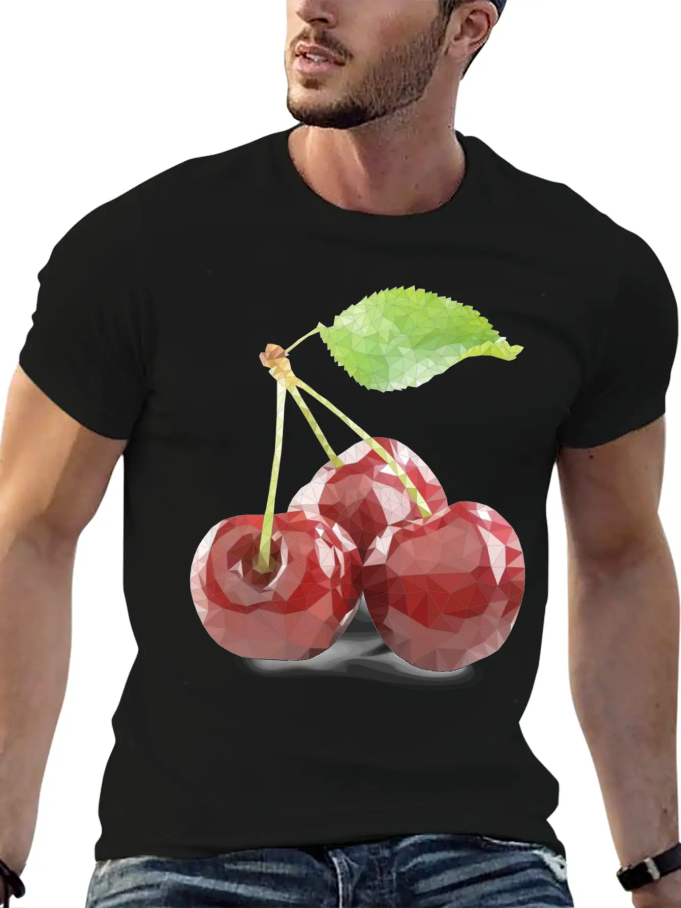 Glass Cherry Unisex Casual T-Shirt – Clean Design For Daily Comfort
