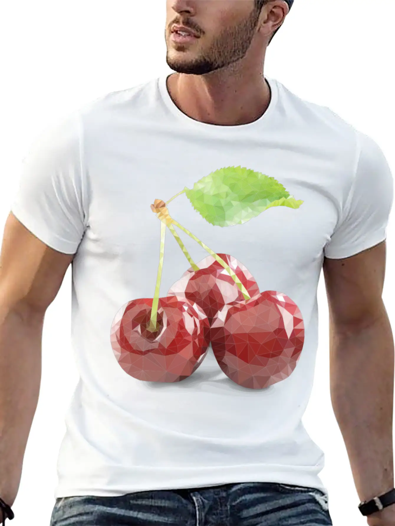 Glass Cherry Unisex Casual T-Shirt – Clean Design For Daily Comfort